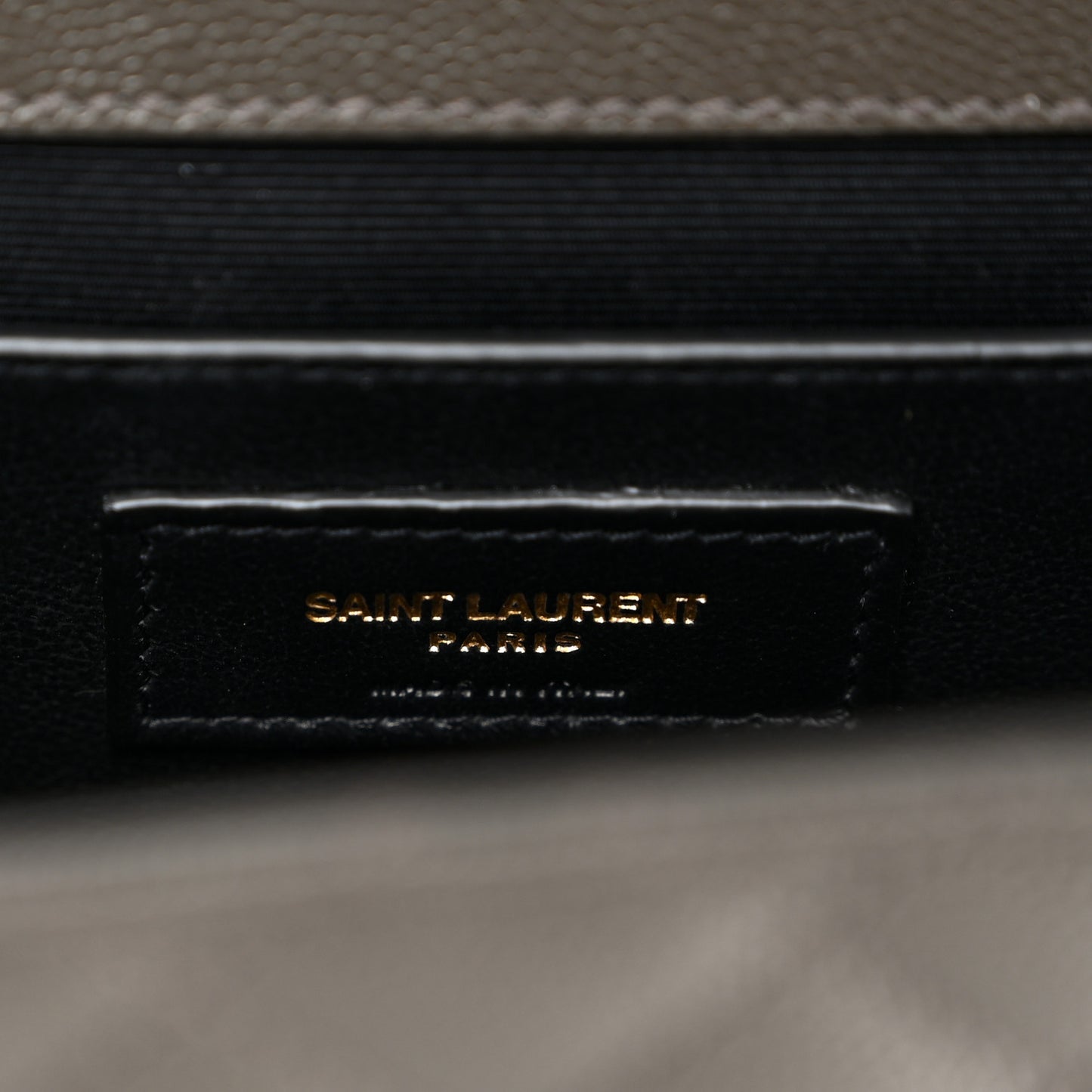 Grain De Poudre Textured Mixed Matelasse Triquilt Medium Monogram Satchel Pebble