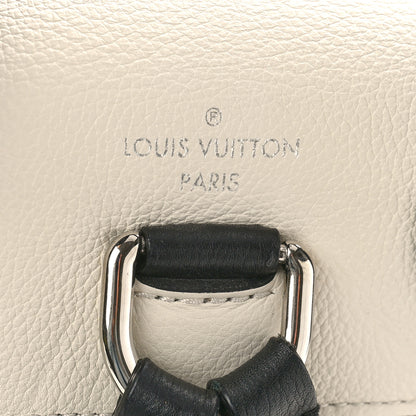 Louis Vuitton Calfskin Mechanical Flowers Lockme Backpack Black White 8 of 10