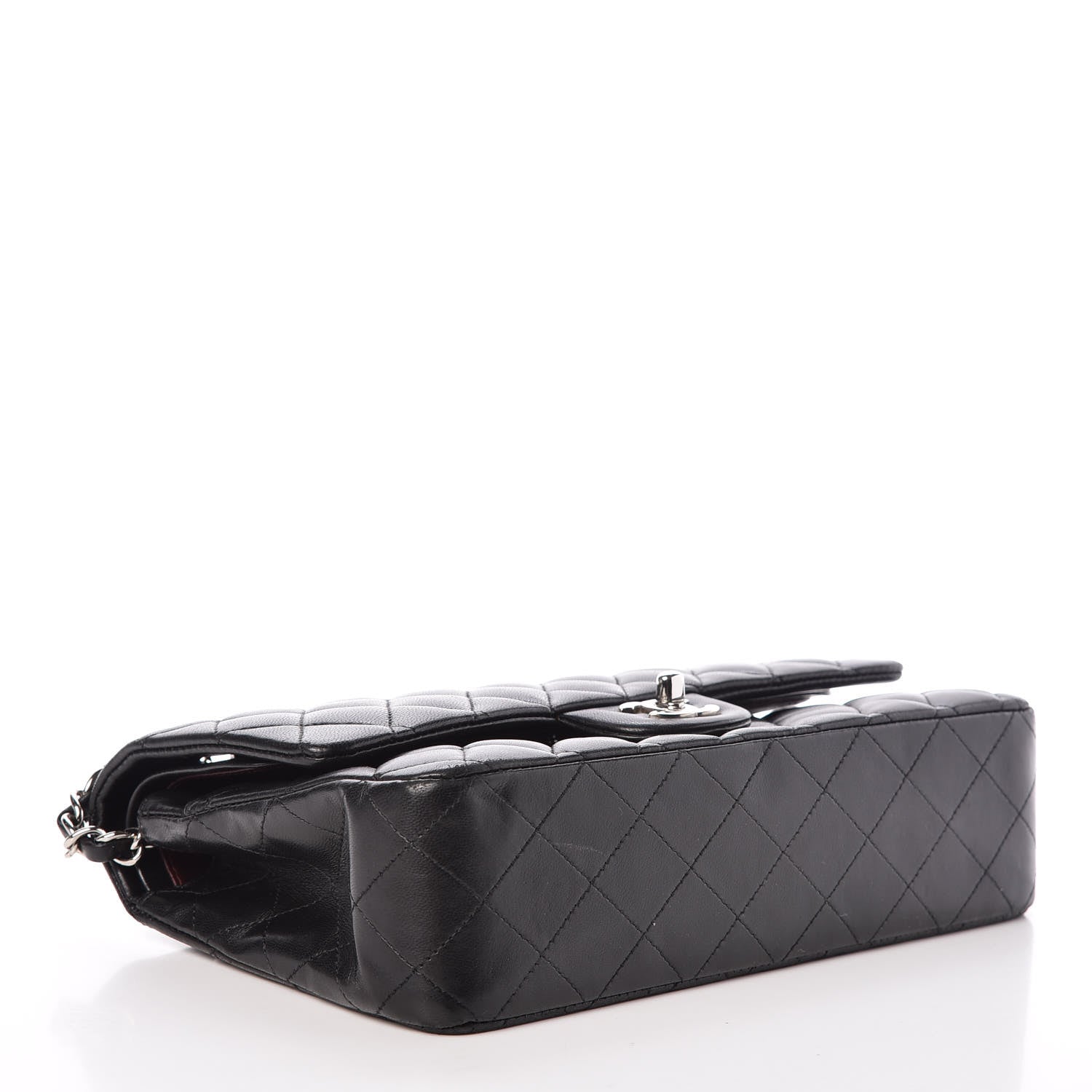 Chanel Lambskin Quilted Medium Double Flap Black 4 of 13