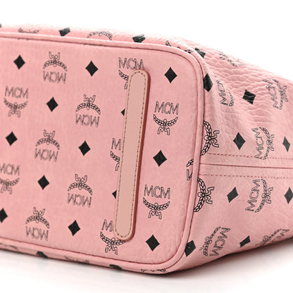 MCM Visetos Medium Anya Shopper Tote Light Pink 11 of 11
