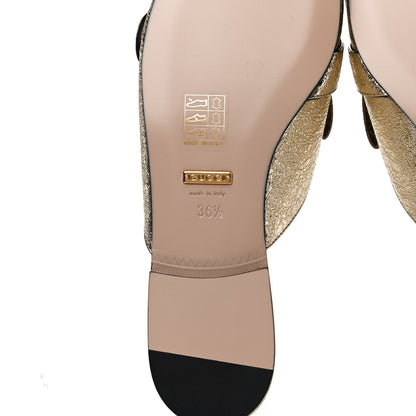 Gucci Galassia Womens GG Marmont Fringe Slippers 36.5 Platino 8 of 10