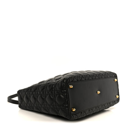 Christian Dior Lambskin Cannage Large Lady Dior Black 4 of 10