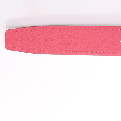 Hermes Swift Epsom 24mm Mini Constance Belt 80 Orange Poppy Rose Azalee 6 of 7