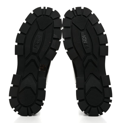 Fendi Vitello Fabric Jacquard FF 1974 Mens Fendi Force Chelsea Boots 9 Black Tobacco 5 of 9