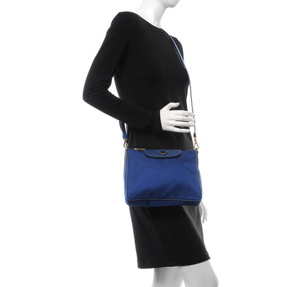 Prada Tessuto Nylon Saffiano Crossbody Bag Bluette 2 of 11
