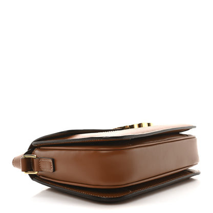 Celine Canvas Calfskin Triomphe Embroidered Medium Triomphe Bag Tan 4 of 11