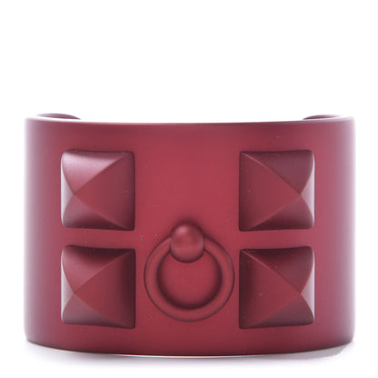 Hermes Aluminium Sunset Collier De Chien CDC Bracelet T2 Rouge H 1 of 5