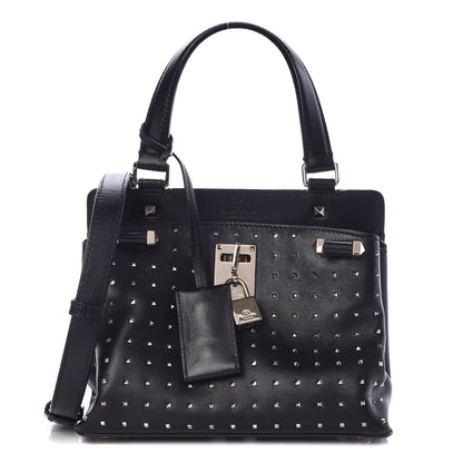 Valentino Garavani Calfskin Studded Small Joylock Satchel Black 1 of 15