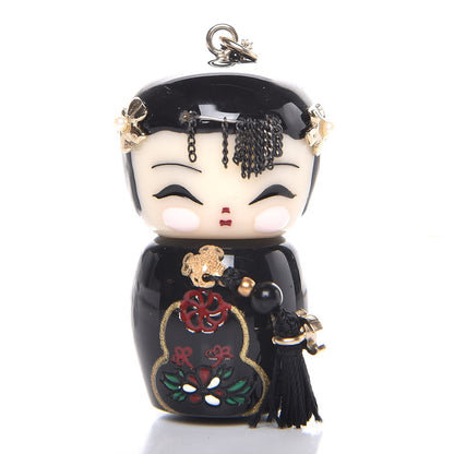 Chanel Resin China Doll Necklace Black 4 of 7