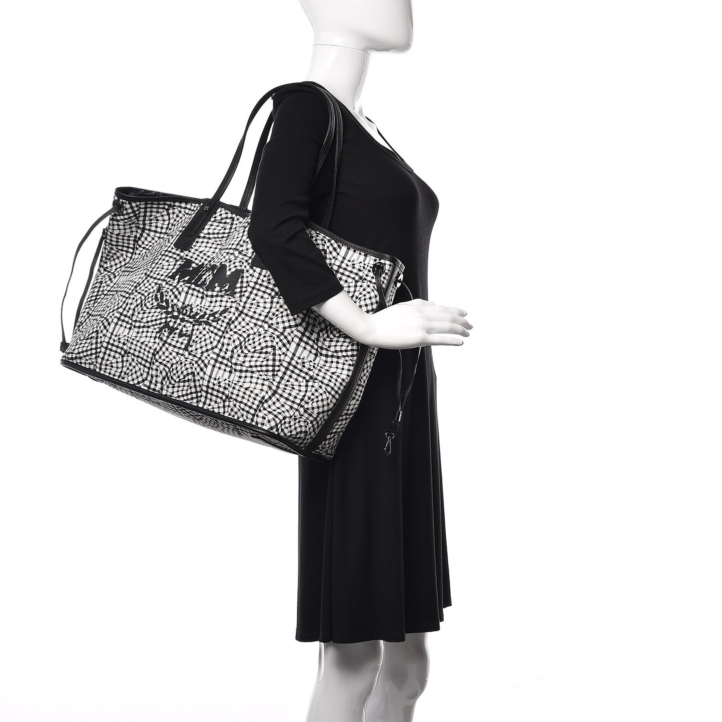 Visetos Large Liz Reversible Shopper Tote Black