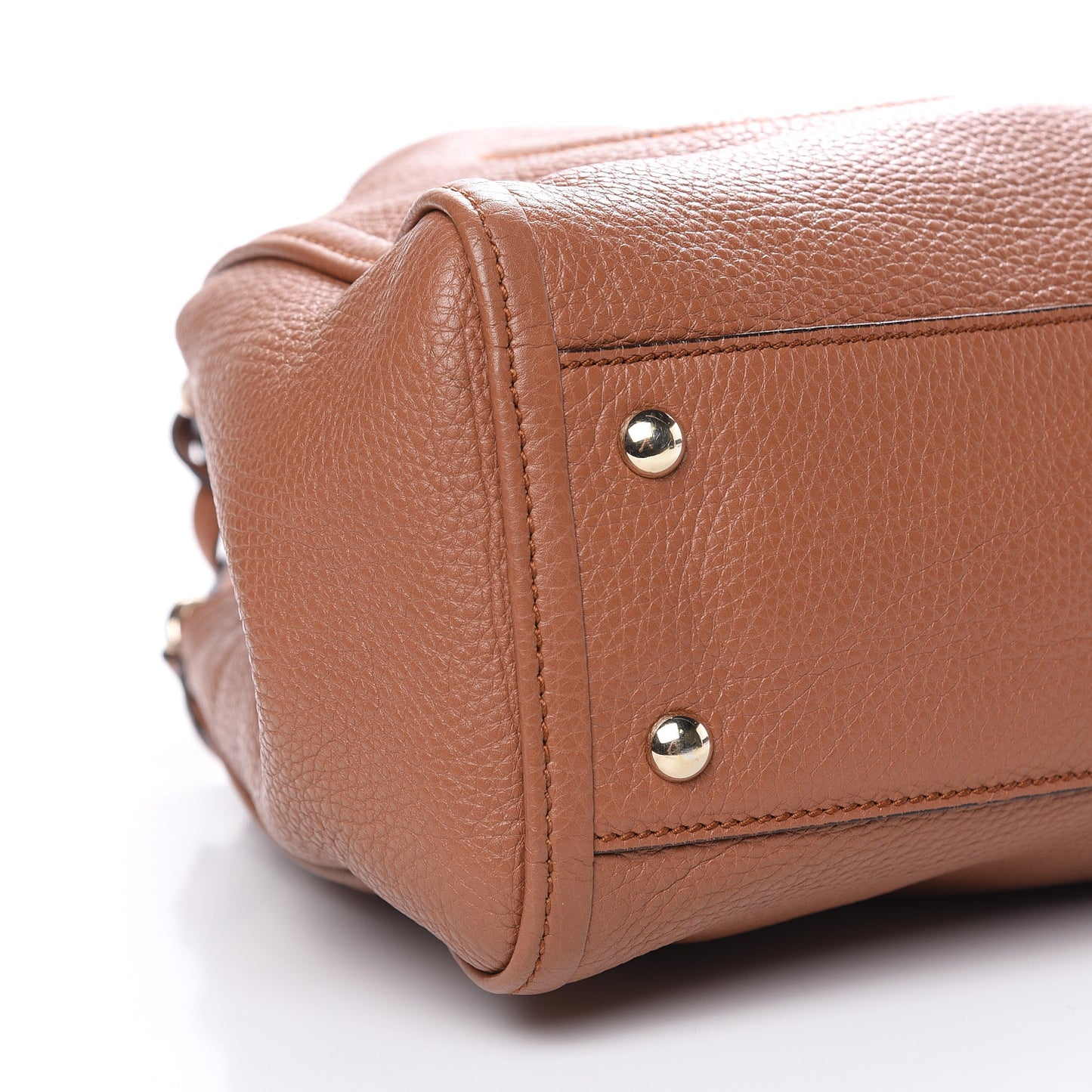 Pebbled Calfskin Small Soho Shoulder Bag Dusty Blush