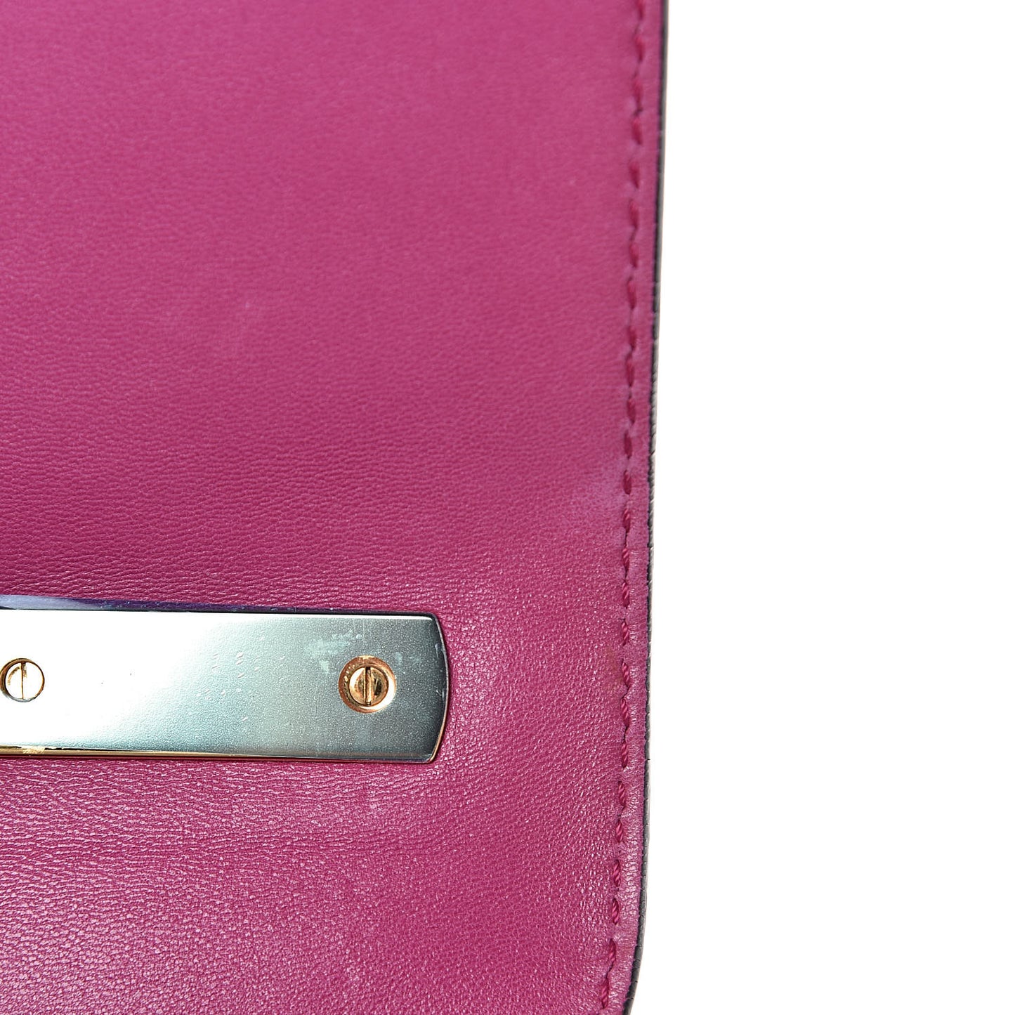 Shiny Nappa L'Amour Rockstud Shoulder Bag Fuxia