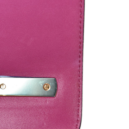 Valentino Garavani Shiny Nappa L'Amour Rockstud Shoulder Bag Fuxia 8 of 17
