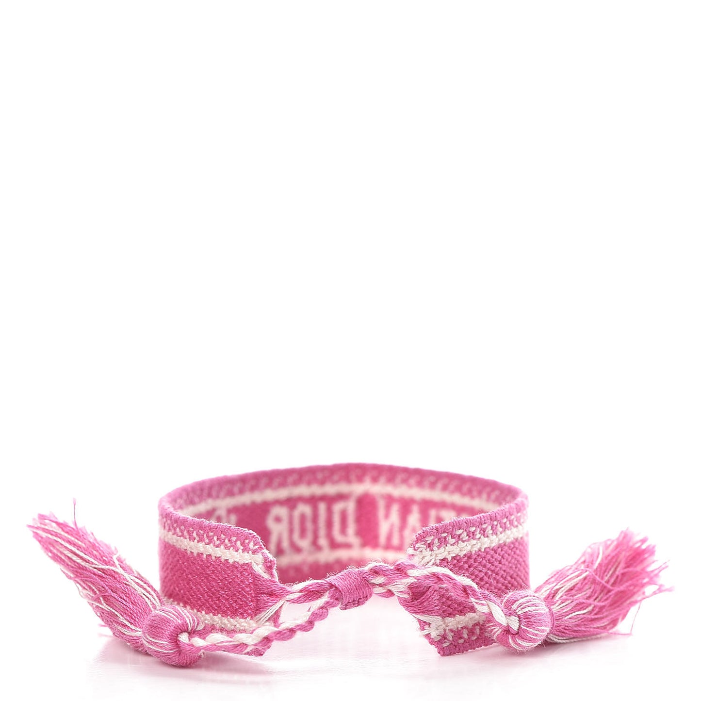Woven Cotton J'Adior Friendship Bracelet Pink