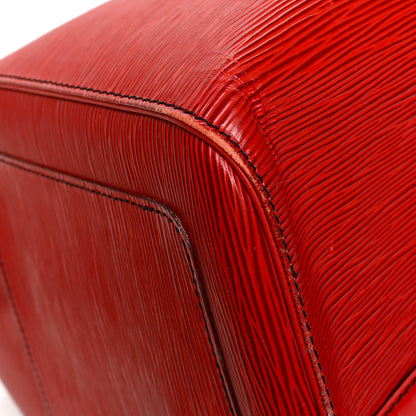 Louis Vuitton Epi Keepall 55 Castillan Red 9 of 21