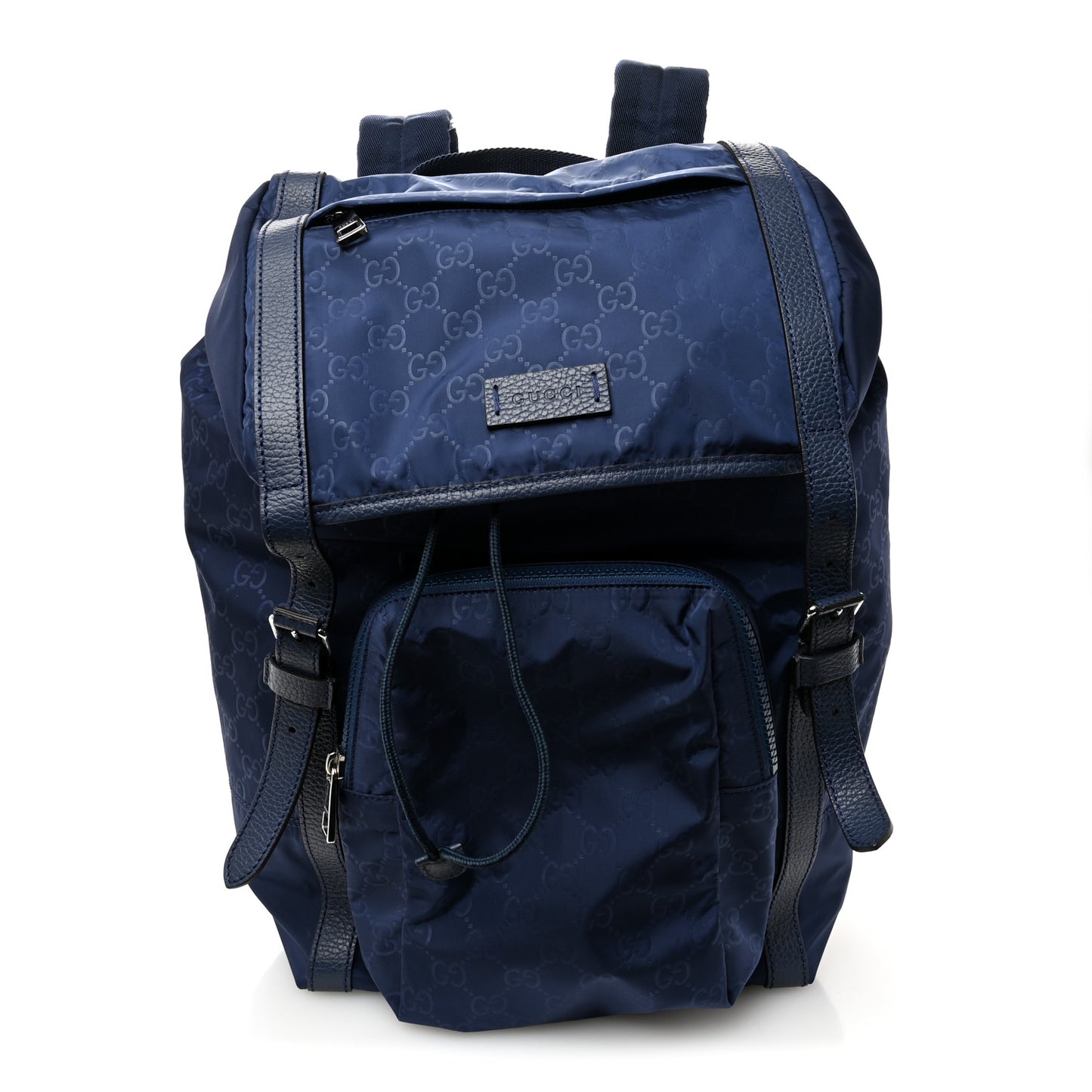 Nylon Monogram Medium Light Double Buckle Backpack Tide