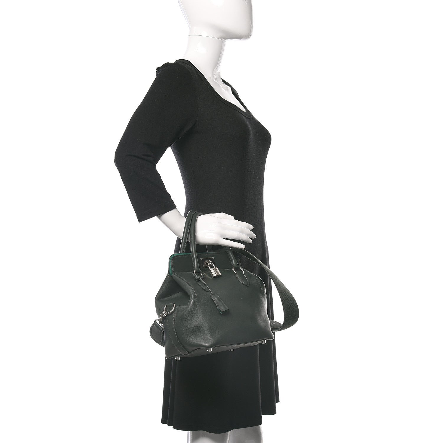 Hermes Swift Bi-Color Toolbox 20 Vert Fonce Menthe 2 of 10
