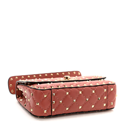 Valentino Garavani Nappa Small Rockstud Spike Shoulder Bag Gingerbread 4 of 9
