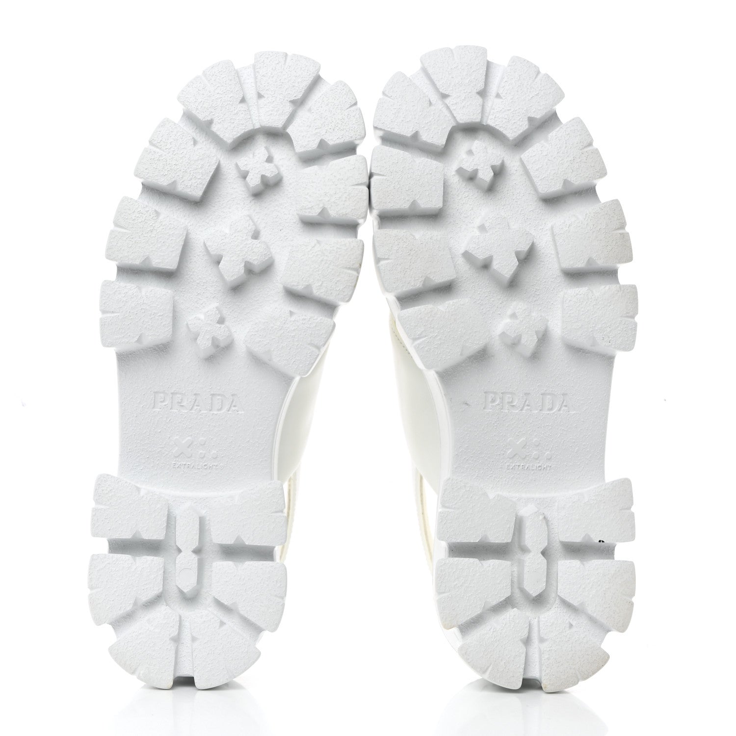 Prada Spazzolato Metal Triangle Logo Padded Monolith 55mm Slingback Sandals 38 White 5 of 9