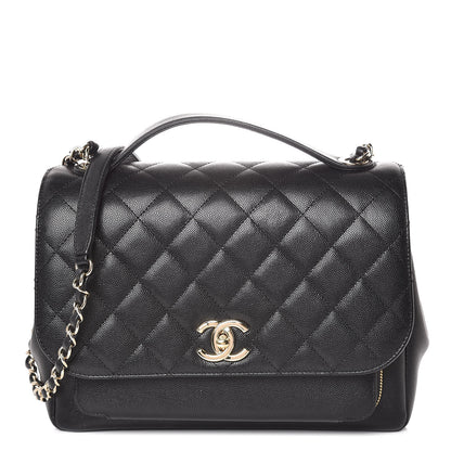 Chanel Caviar Quilted Large Business Affinity Flap Black 1 of 9