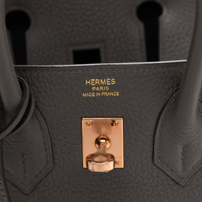 Hermes Togo Birkin 25 Etain 5 of 9