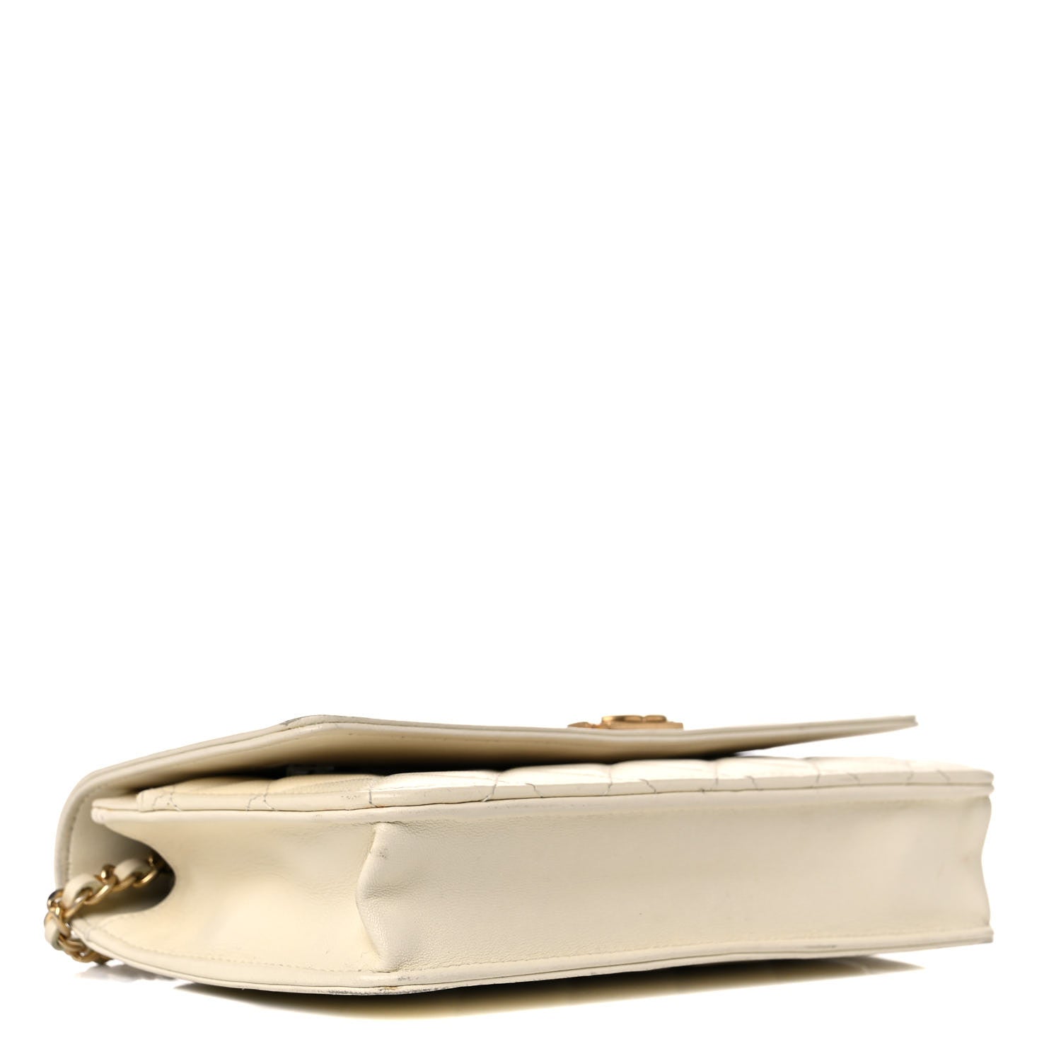 Chanel Caviar Quilted Boy Wallet On Chain WOC White 4 of 15