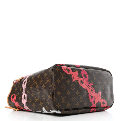 Louis Vuitton Monogram Bay Neverfull MM Rose Ballerine Poppy 3 of 5