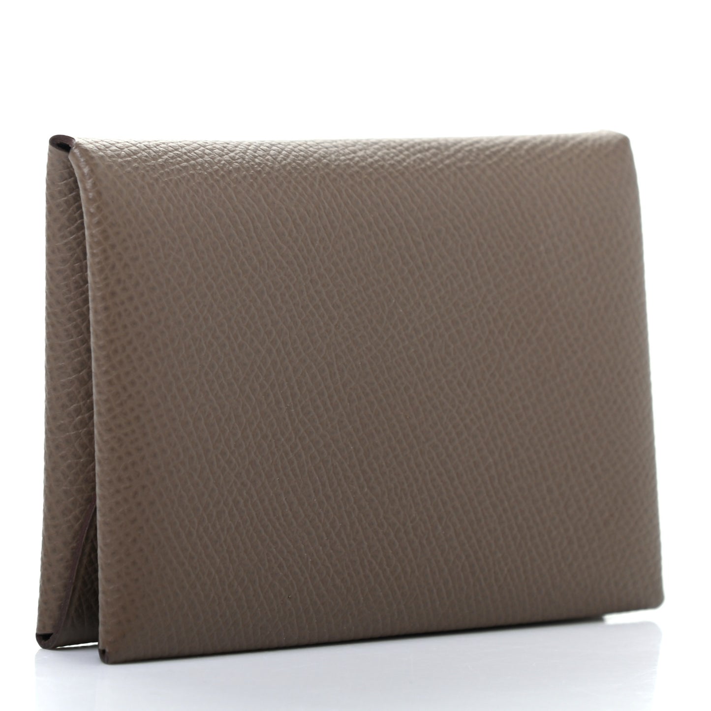Epsom Calvi Duo Card Case Etoupe