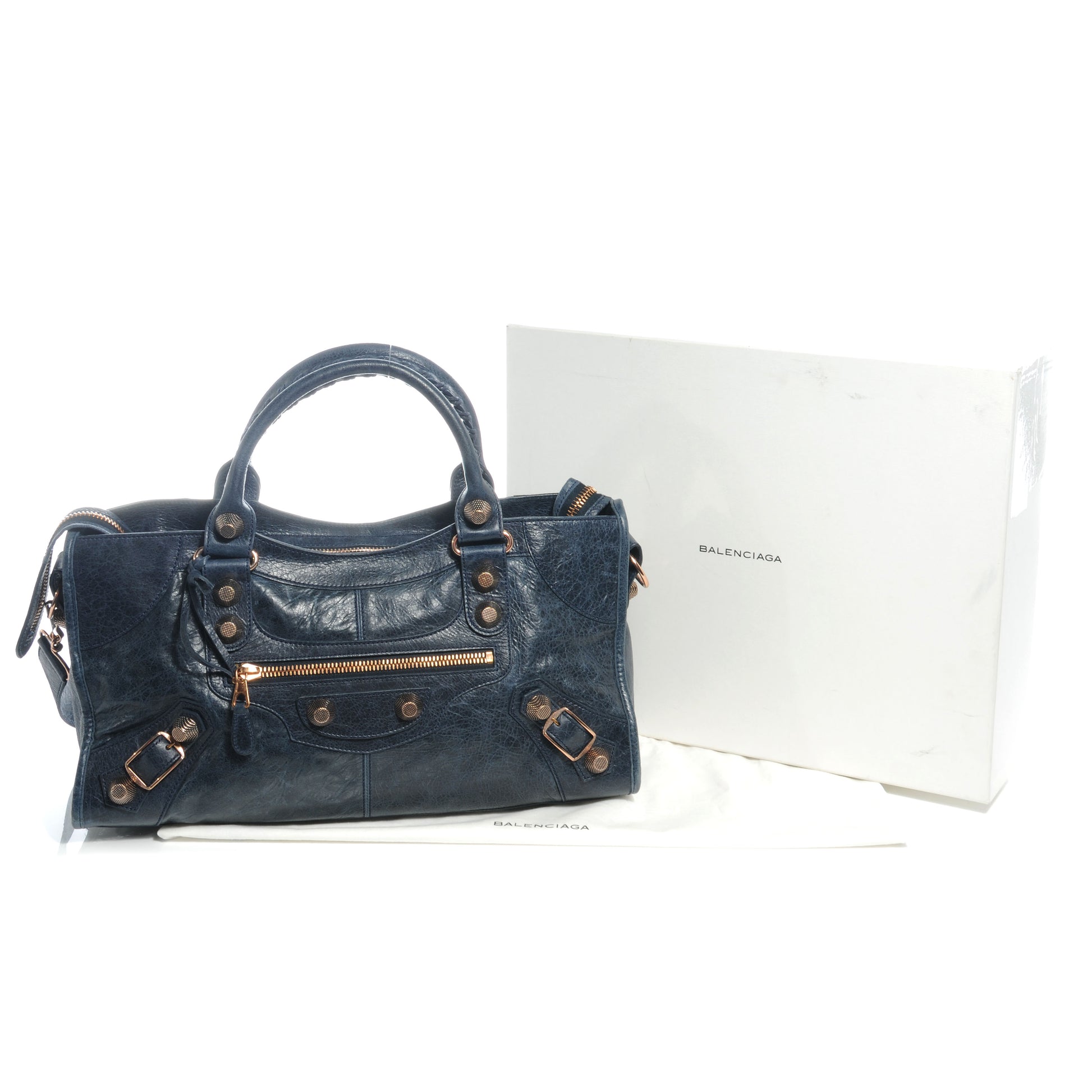 Balenciaga Agneau Giant 12 Rose Gold Hardware Part Time Dark Night 5 of 8