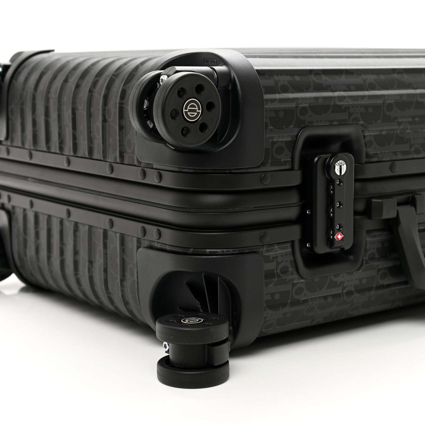 X RIMOWA Aluminum Gradient Cabin Luggage Black Multi