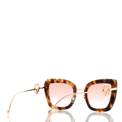 Fendi Acetate Metal F is Fendi FF Square Cat Eye Sunglasses FF 0424/F/S Havana 4 of 7