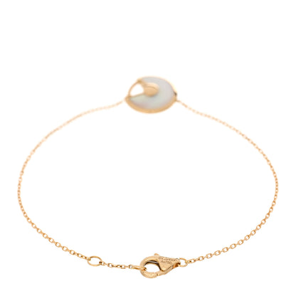 Cartier 18K Yellow Gold Diamond Mother of Pearl Amulette de Cartier Bracelet 2 of 4