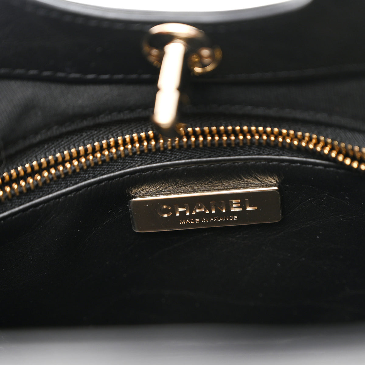 Chanel Aged Calfskin Quilted Mini 31 Shopping Bag Black 6 of 10