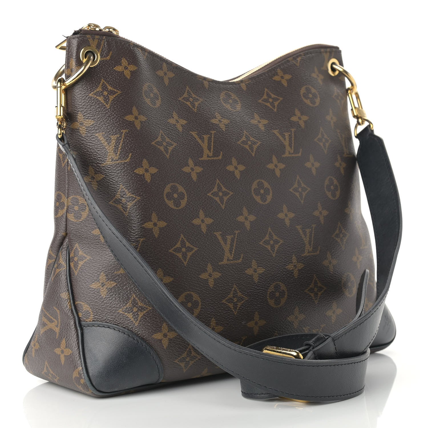 Louis Vuitton Monogram Odeon MM Black 3 of 14