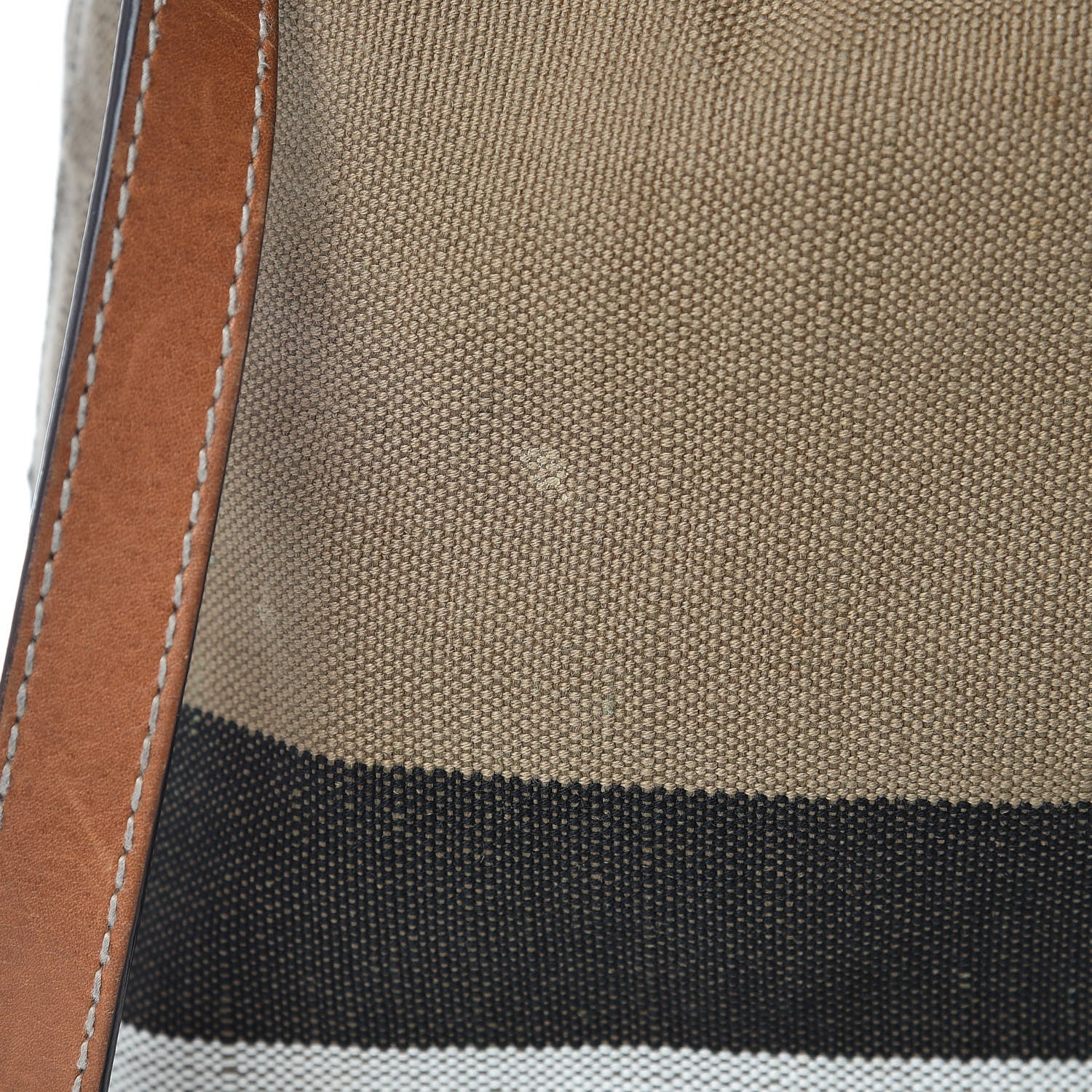 Burberry Canvas Mega Check Medium Ashby Hobo Saddle Brown 12 of 16