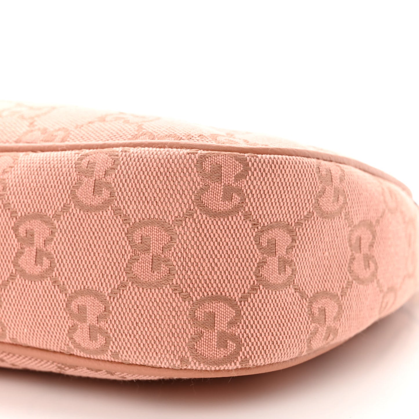 Monogram Textured Dollar Calfskin Small Ophidia Hobo Cloche Rose Pink