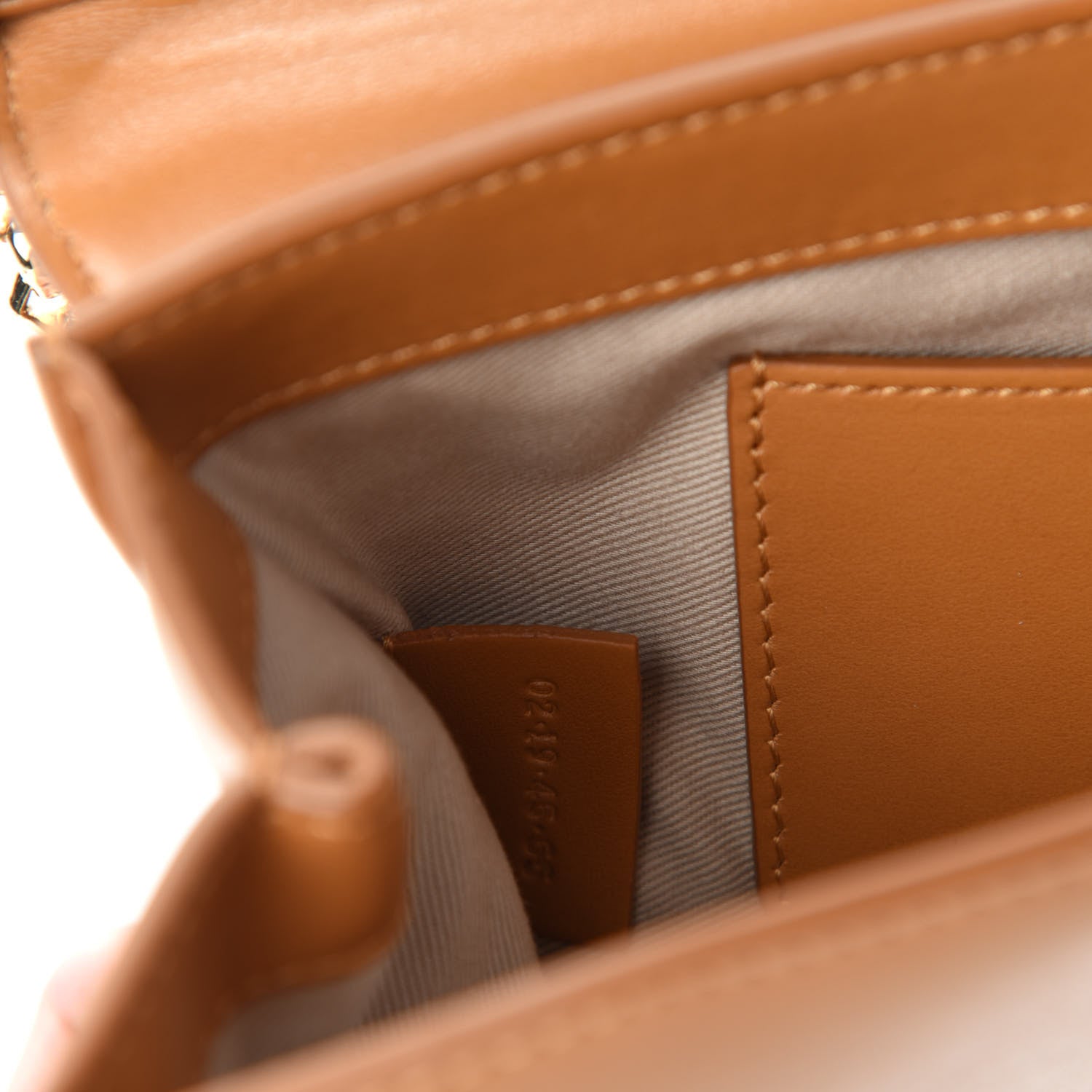 Chloe Calfskin Suede C Clutch With Chain Autumnal Brown 9 of 10