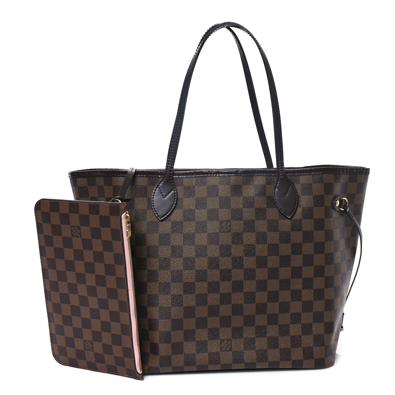 Louis Vuitton Damier Ebene Neo Neverfull MM Rose Ballerine 3 of 13