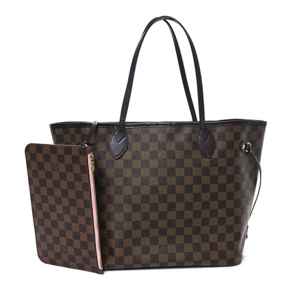 Louis Vuitton Damier Ebene Neo Neverfull MM Rose Ballerine 3 of 13