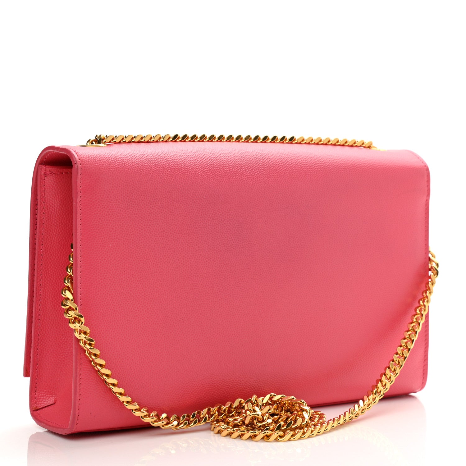 Saint Laurent Grain De Poudre Medium Classic Monogram Kate Satchel Rose Clair 3 of 15