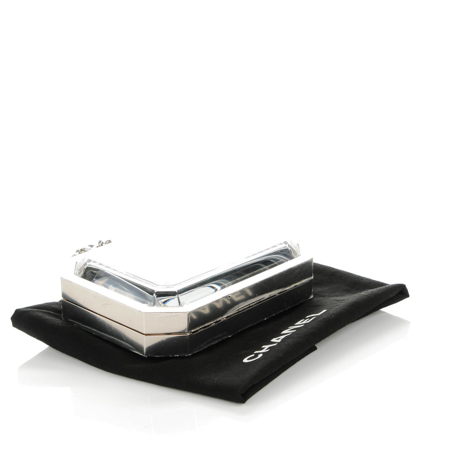 Plexiglass Premiere Minaudiere Clutch Black