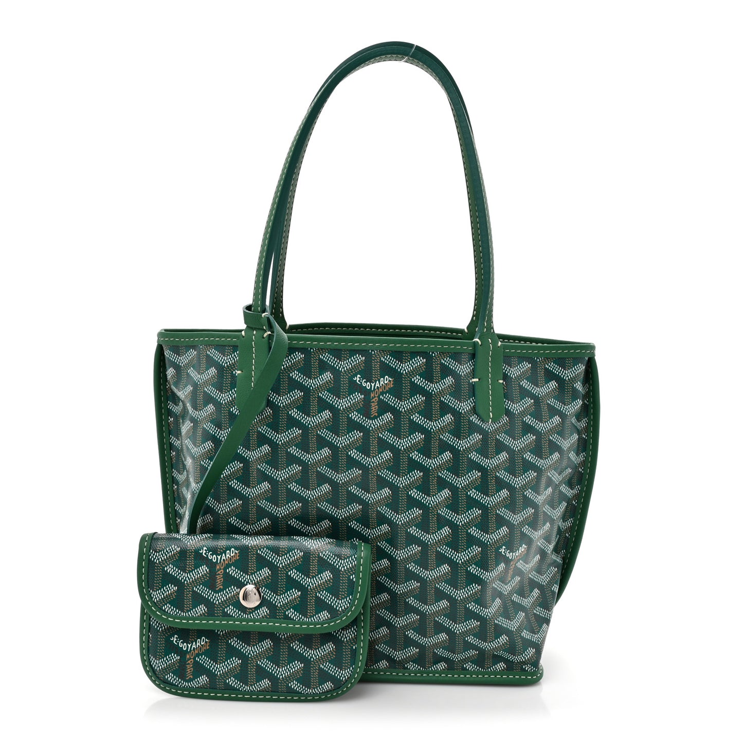 Goyardine Reversible Mini Anjou Green