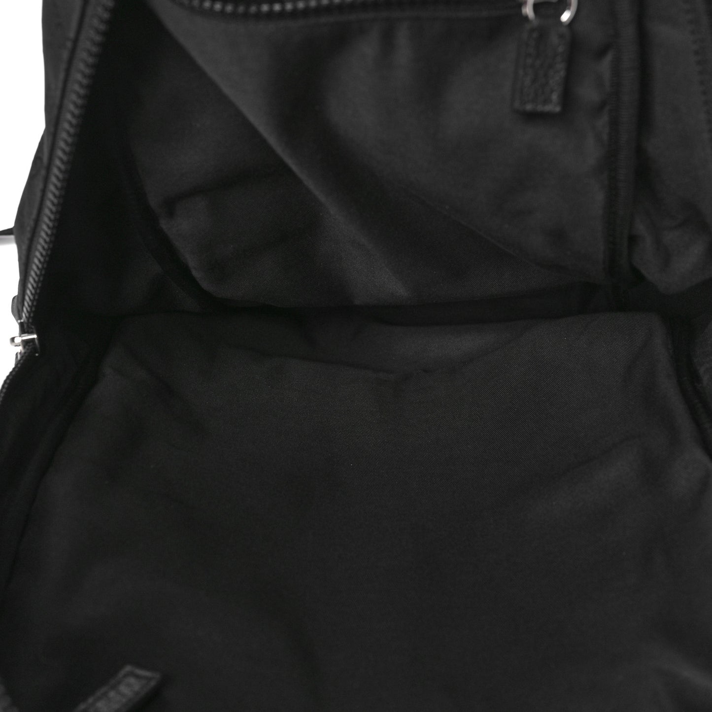 Nylon Monogram Slim Backpack Black