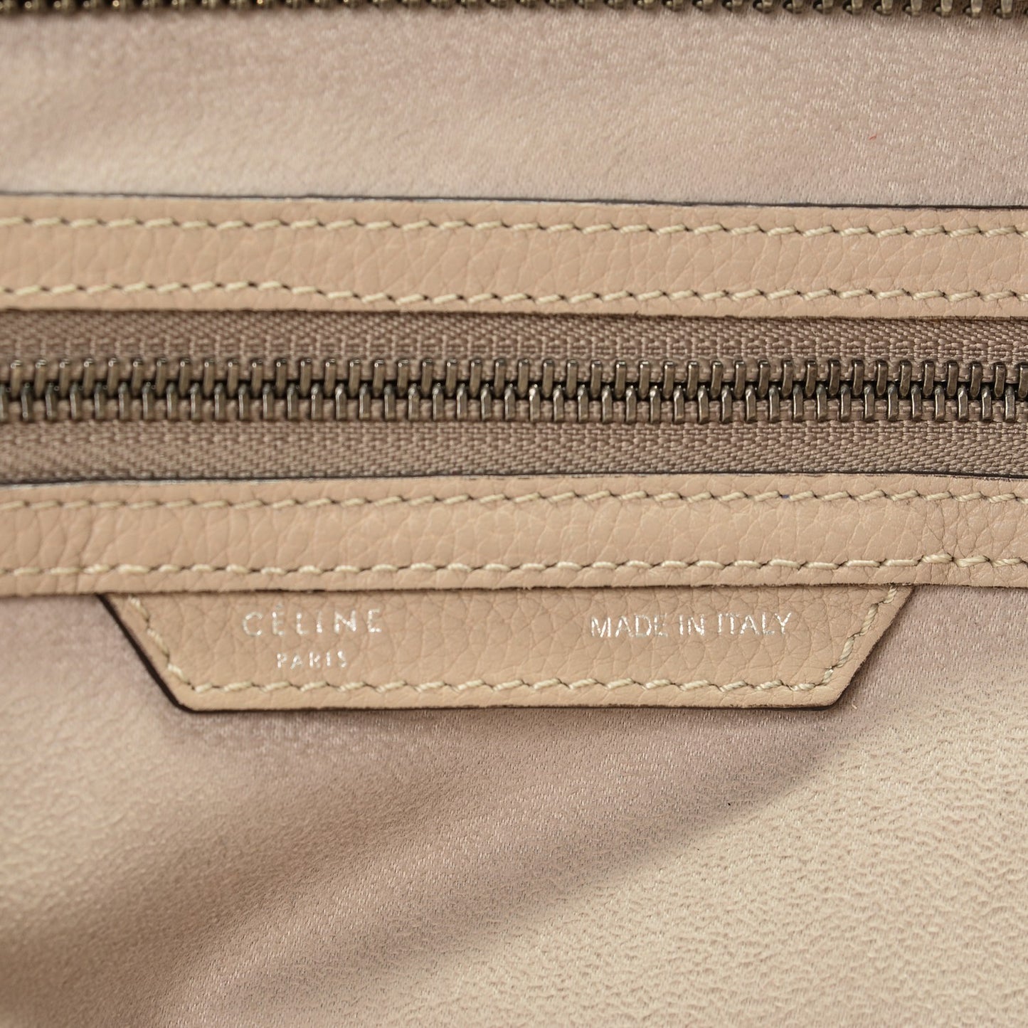 Drummed Calfskin Mini Luggage Dune