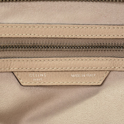 Celine Drummed Calfskin Mini Luggage Dune 7 of 11