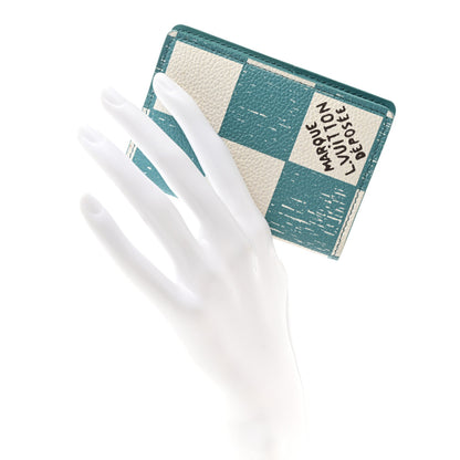 Louis Vuitton Damier Checkerboard Pocket Organizer Teal 2 of 7