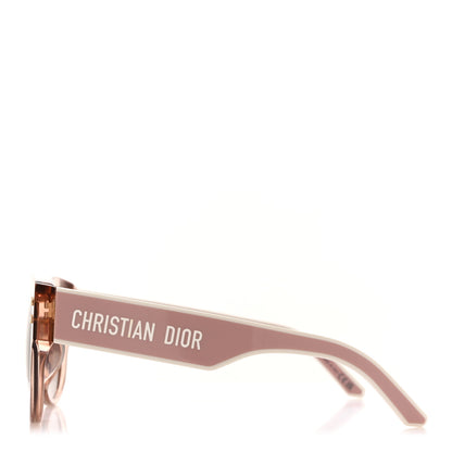 Christian Dior Acetate DiorPacific B2F Butterfly Sunglasses Transparent Pink 4 of 9