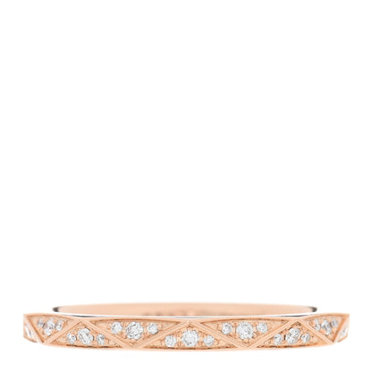Graff 18K Rose Gold Diamond Laurence Graff Signature Band Ring 52 6 1 of 5