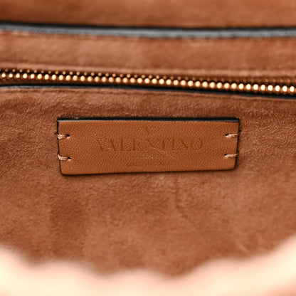 Valentino Garavani Cashmere Medium Roman Stud Shoulder Bag Brown 6 of 9