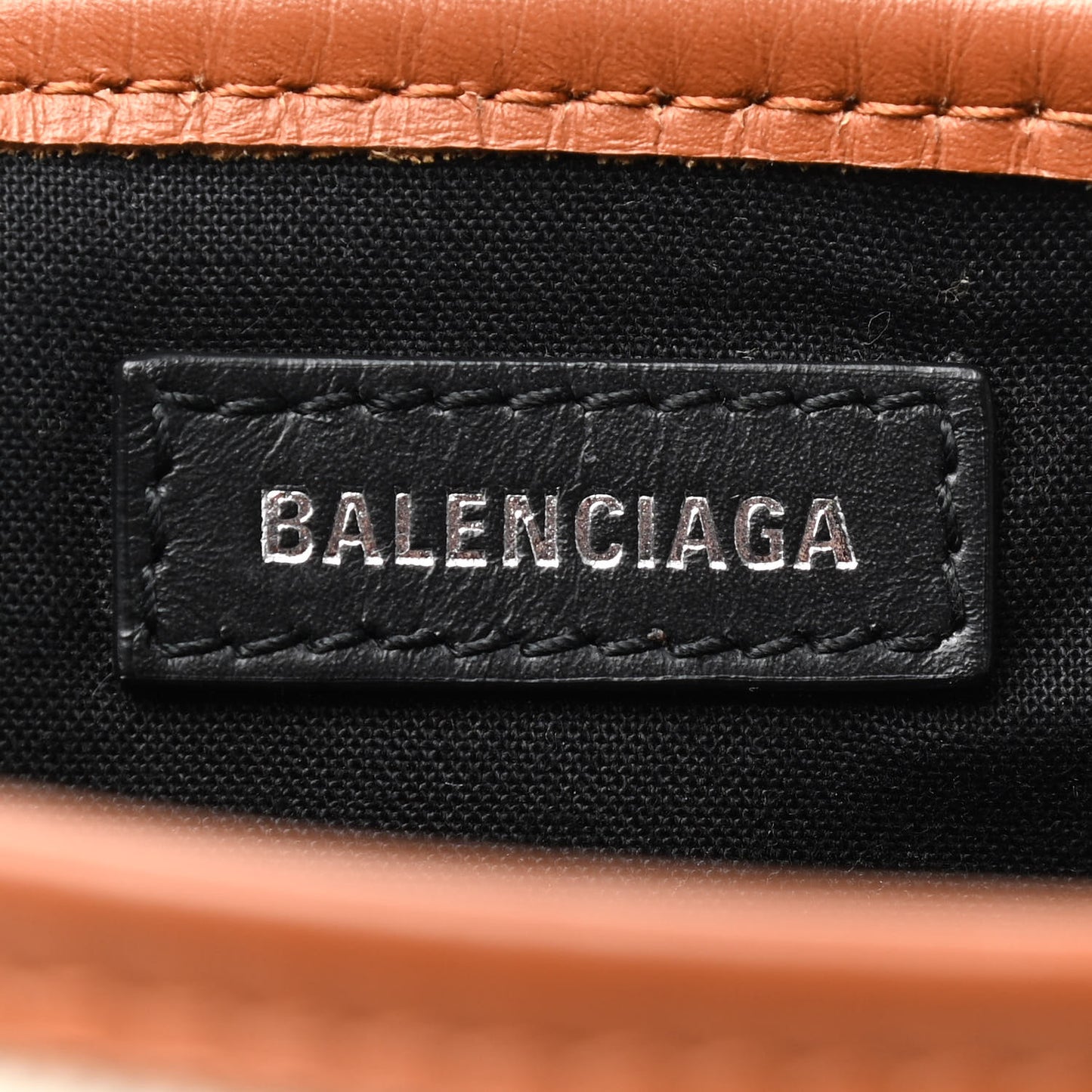 Cotton Canvas Satin Calfskin Navy Cabas XS Naturel Caramel